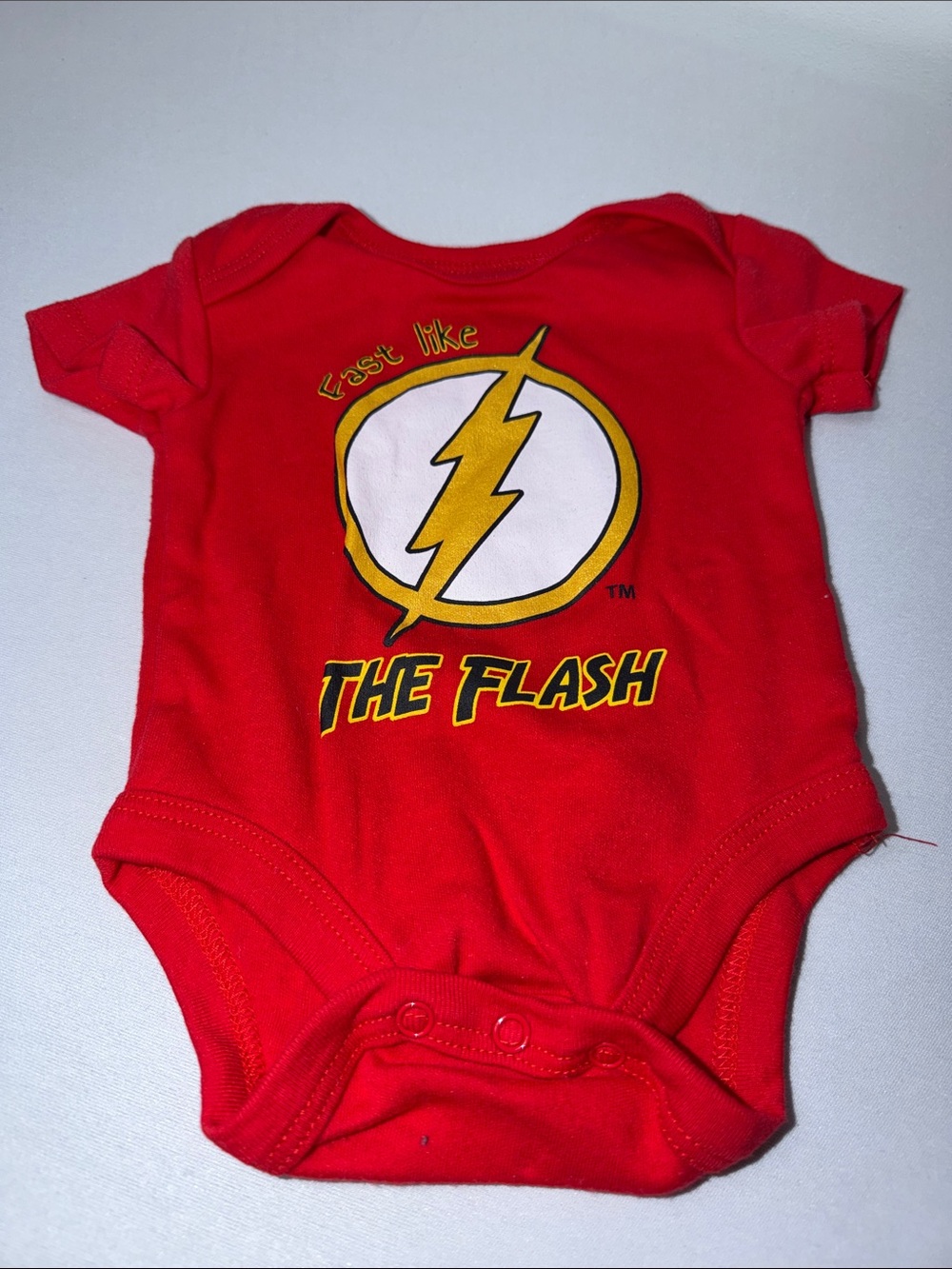 The Flash Red Baby One-Piece Bodysuit